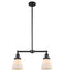 Innovations - 209-BK-G61 - Two Light Island Pendant - Franklin Restoration - Matte Black