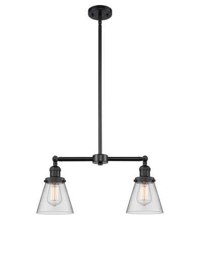 Franklin Restoration Two Light Island Pendant Matte Black