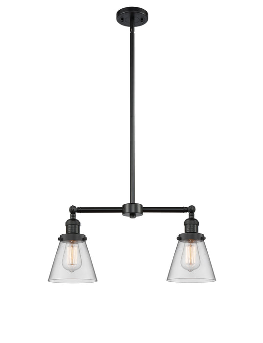 Innovations - 209-BK-G62 - Two Light Island Pendant - Franklin Restoration - Matte Black