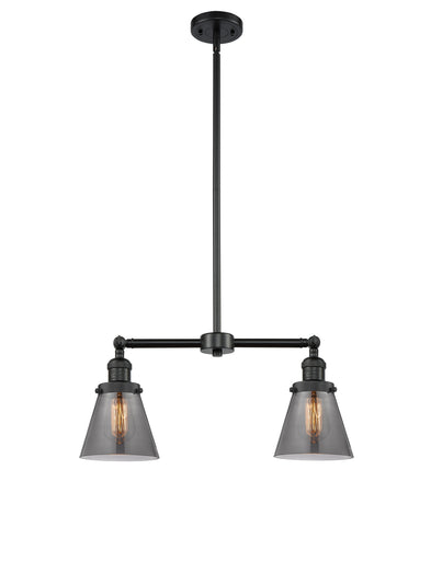 Franklin Restoration Two Light Island Pendant Matte Black