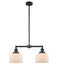 Innovations - 209-BK-G71 - Two Light Island Pendant - Franklin Restoration - Matte Black