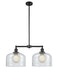 Innovations - 209-BK-G72-L - Two Light Island Pendant - Franklin Restoration - Matte Black