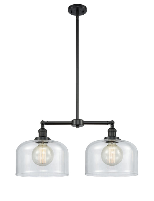 Innovations - 209-BK-G72-L-LED - LED Island Pendant - Franklin Restoration - Matte Black