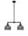 Innovations - 209-BK-G73-LED - LED Island Pendant - Franklin Restoration - Matte Black