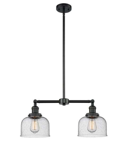 Innovations - 209-BK-G74-LED - LED Island Pendant - Franklin Restoration - Matte Black