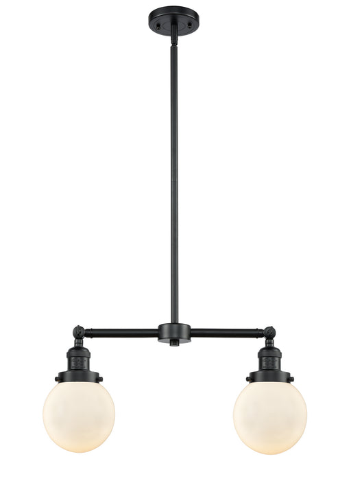Innovations - 209-OB-G201-6 - Two Light Island Pendant - Franklin Restoration - Oil Rubbed Bronze