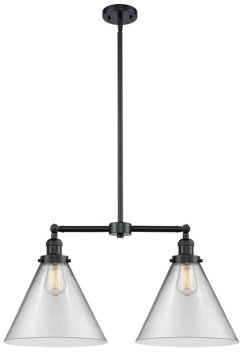 Innovations - 209-OB-G42-L - Two Light Island Pendant - Franklin Restoration - Oil Rubbed Bronze