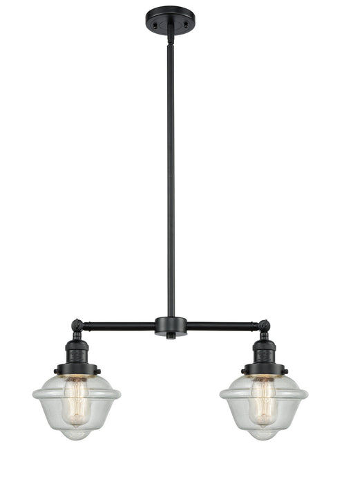 Innovations - 209-OB-G534 - Two Light Island Pendant - Franklin Restoration - Oil Rubbed Bronze