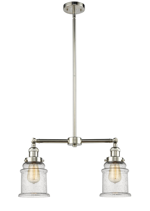 Innovations - 209-PN-G184 - Two Light Island Pendant - Franklin Restoration - Polished Nickel