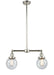 Innovations - 209-PN-G202-6 - Two Light Island Pendant - Franklin Restoration - Polished Nickel