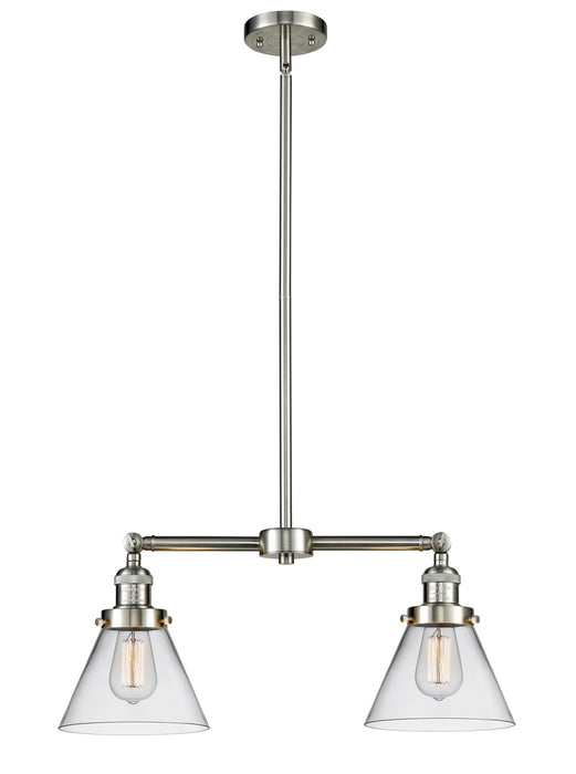 Innovations - 209-SN-G42 - Two Light Island Pendant - Franklin Restoration - Brushed Satin Nickel