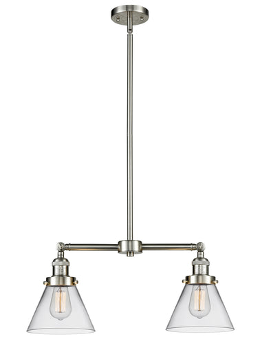 Franklin Restoration LED Island Pendant Brushed Satin Nickel