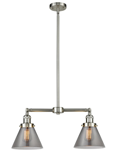 Franklin Restoration LED Island Pendant Brushed Satin Nickel