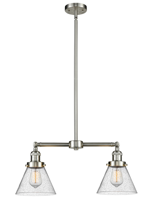 Innovations - 209-SN-G44-LED - LED Island Pendant - Franklin Restoration - Brushed Satin Nickel