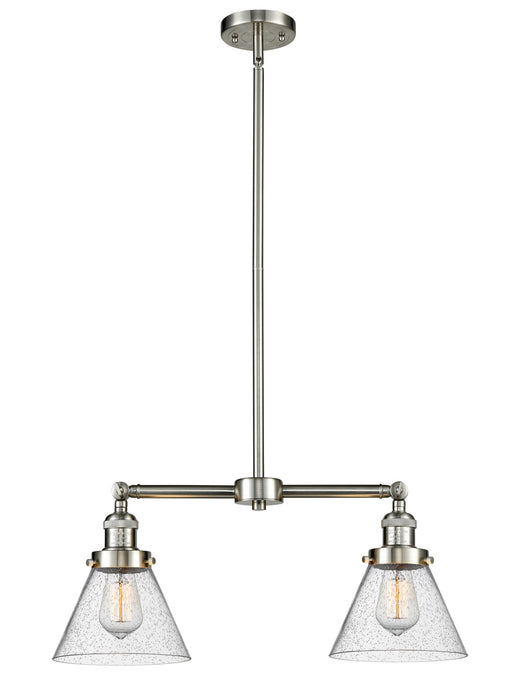 Innovations - 209-SN-G44-LED - LED Island Pendant - Franklin Restoration - Brushed Satin Nickel