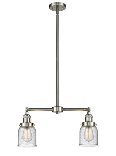 Franklin Restoration Two Light Island Pendant Brushed Satin Nickel