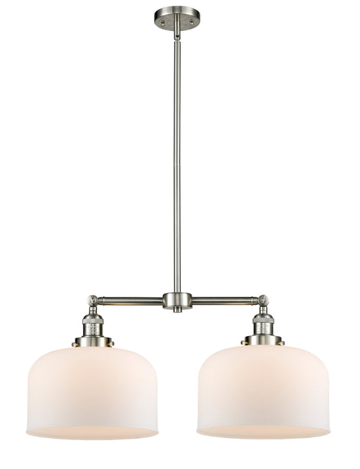 Innovations - 209-SN-G71-L - Two Light Island Pendant - Franklin Restoration - Brushed Satin Nickel