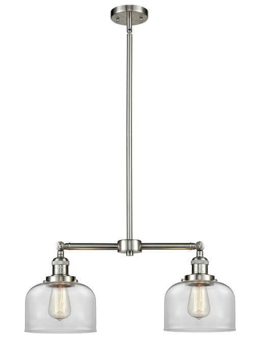Innovations - 209-SN-G72 - Two Light Island Pendant - Franklin Restoration - Brushed Satin Nickel