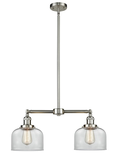 Franklin Restoration LED Island Pendant Brushed Satin Nickel