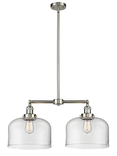 Franklin Restoration LED Island Pendant Brushed Satin Nickel
