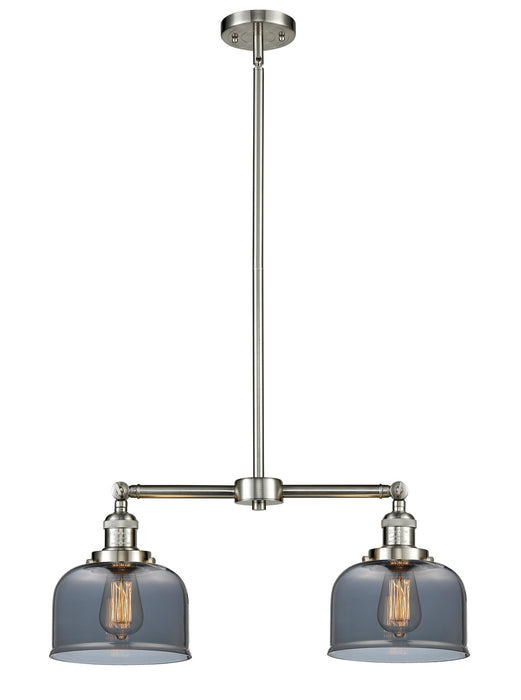 Innovations - 209-SN-G73 - Two Light Island Pendant - Franklin Restoration - Brushed Satin Nickel