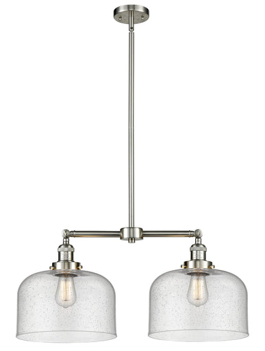 Franklin Restoration LED Island Pendant Brushed Satin Nickel