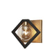Dainolite Ltd - GLA-91W-MB-VB - One Light Wall Sconce - Glasgow - Matte Black/Vintage bronze