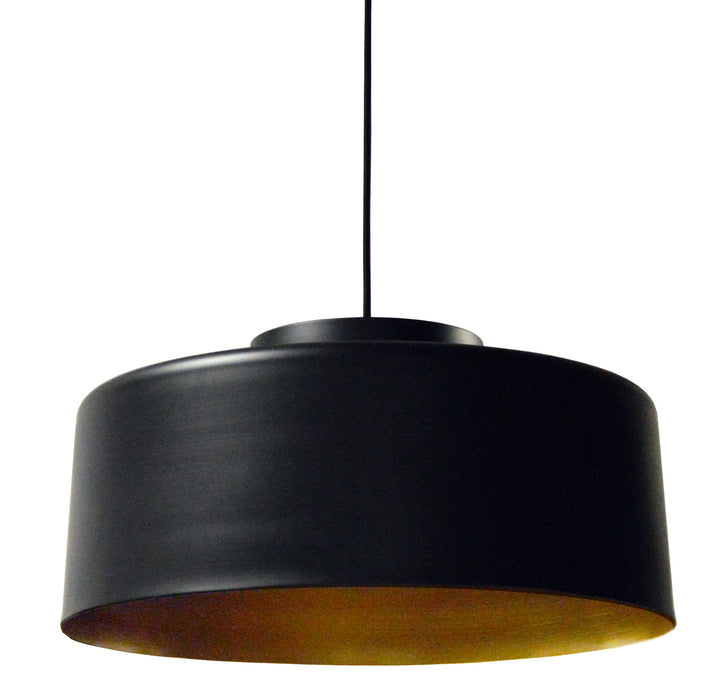 Dainolite Ltd - KUP-201P-BK-GLD - One Light Pendant - Kup - Black/Gold