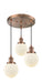 Innovations - 211/3-AC-G201-6 - Three Light Pendant - Franklin Restoration - Antique Copper