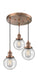 Innovations - 211/3-AC-G204-6 - Three Light Pendant - Franklin Restoration - Antique Copper