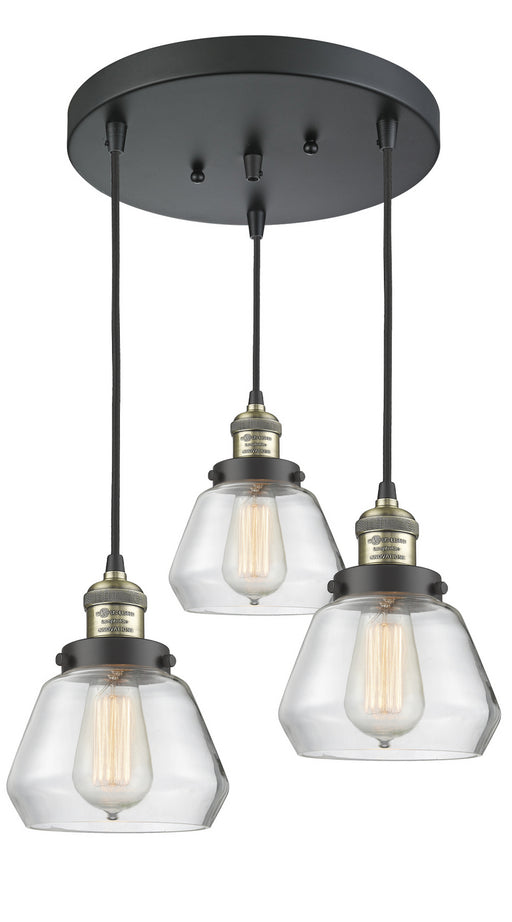 Innovations - 211/3-BAB-G172 - Three Light Pendant - Franklin Restoration - Black Antique Brass