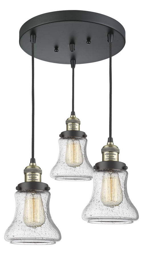 Innovations - 211/3-BAB-G194 - Three Light Pendant - Franklin Restoration - Black Antique Brass