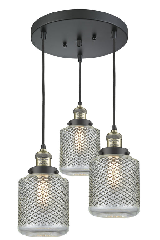 Innovations - 211/3-BAB-G262 - Three Light Pendant - Franklin Restoration - Black Antique Brass