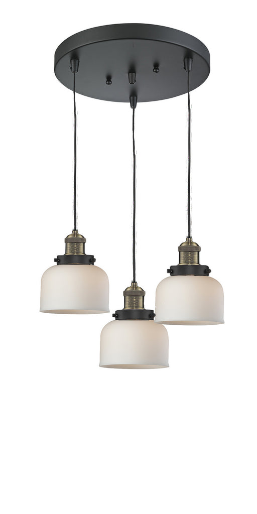 Innovations - 211/3-BAB-G71 - Three Light Pendant - Franklin Restoration - Black Antique Brass