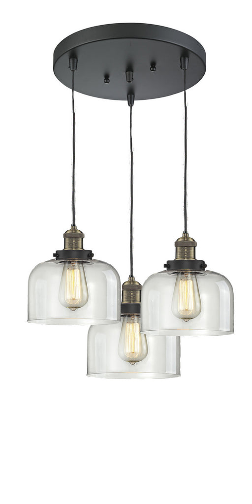 Innovations - 211/3-BAB-G72 - Three Light Pendant - Franklin Restoration - Black Antique Brass