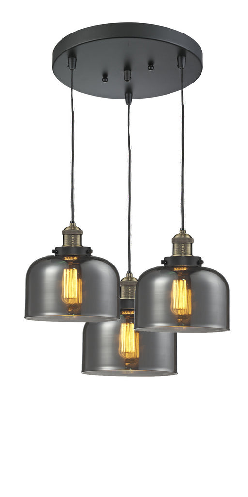 Innovations - 211/3-BAB-G73 - Three Light Pendant - Franklin Restoration - Black Antique Brass