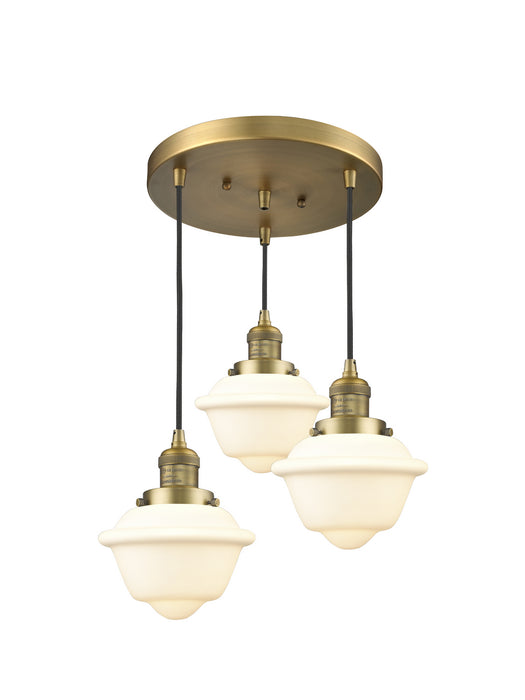 Innovations - 211/3-BB-G531 - Three Light Pendant - Franklin Restoration - Brushed Brass