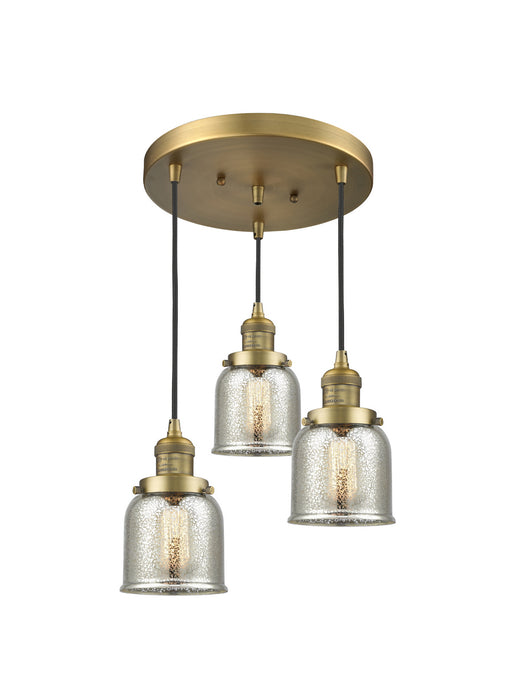 Innovations - 211/3-BB-G58 - Three Light Pendant - Franklin Restoration - Brushed Brass