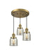 Innovations - 211/3-BB-G58 - Three Light Pendant - Franklin Restoration - Brushed Brass