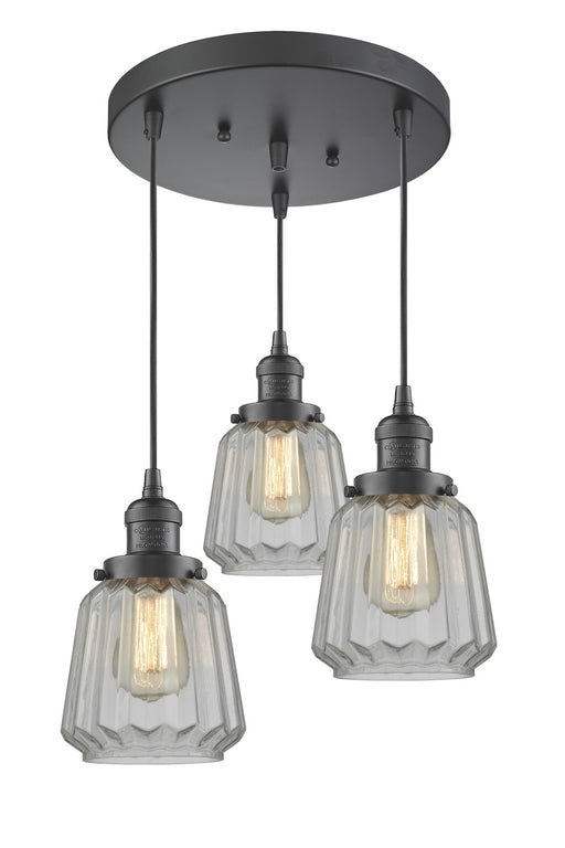 Innovations - 211/3-OB-G142 - Three Light Pendant - Franklin Restoration - Oil Rubbed Bronze