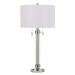 Cal Lighting - BO-2829TB - Two Light Table Lamp - Montilla - Brushed Steel