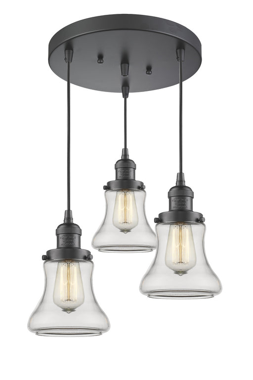 Innovations - 211/3-OB-G192 - Three Light Pendant - Franklin Restoration - Oil Rubbed Bronze