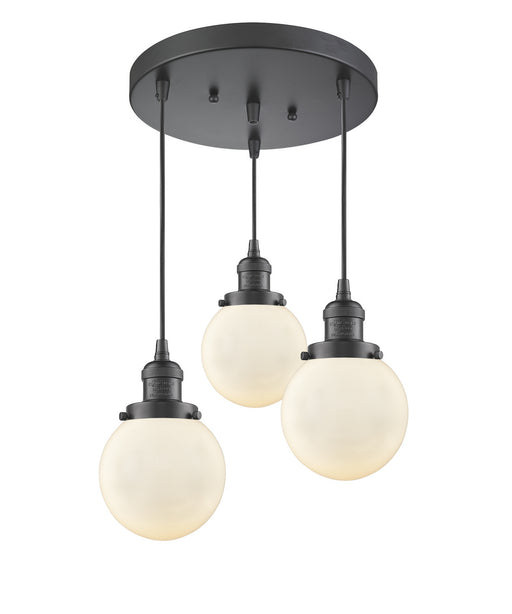 Innovations - 211/3-OB-G201-6 - Three Light Pendant - Franklin Restoration - Oil Rubbed Bronze