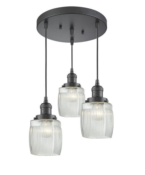 Innovations - 211/3-OB-G302 - Three Light Pendant - Franklin Restoration - Oil Rubbed Bronze