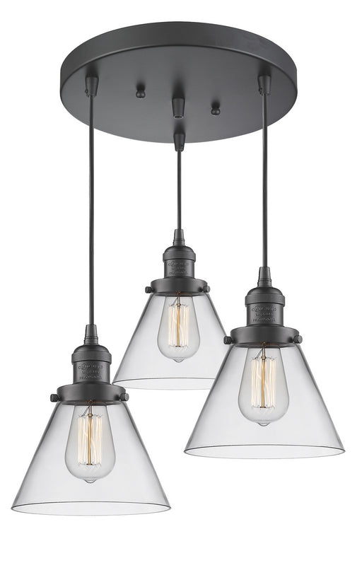 Innovations - 211/3-OB-G42 - Three Light Pendant - Franklin Restoration - Oil Rubbed Bronze