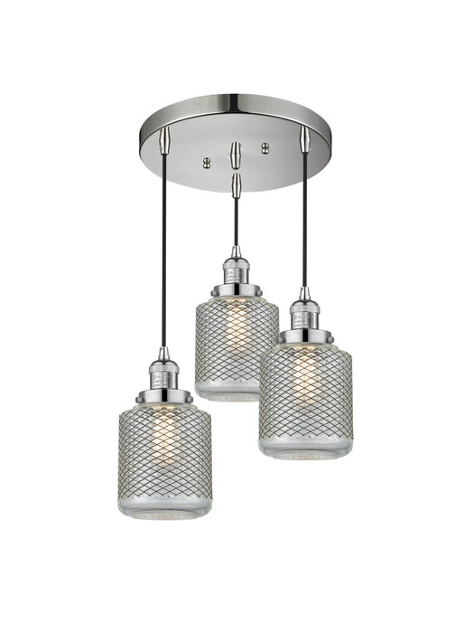 Innovations - 211/3-PN-G262 - Three Light Pendant - Franklin Restoration - Polished Nickel