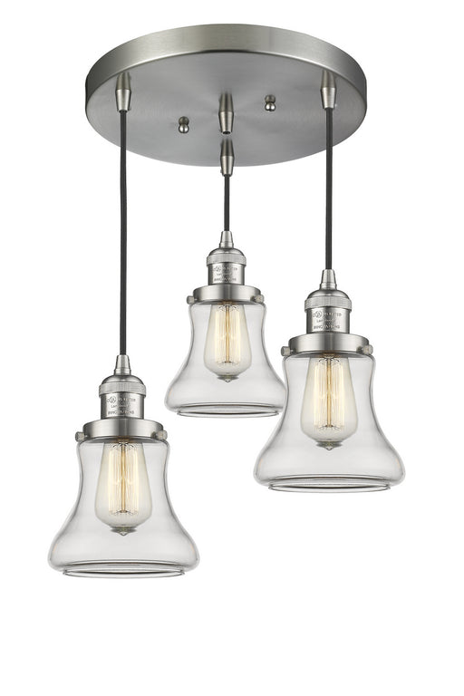 Innovations - 211/3-SN-G192 - Three Light Pendant - Franklin Restoration - Brushed Satin Nickel