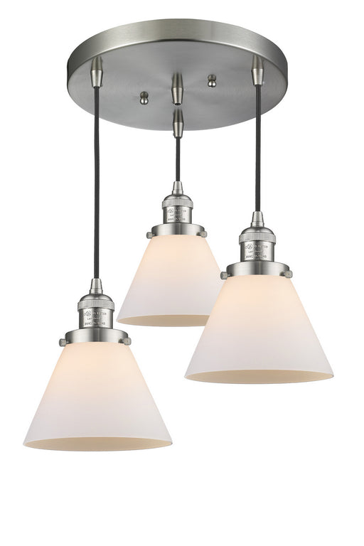 Innovations - 211/3-SN-G41 - Three Light Pendant - Franklin Restoration - Brushed Satin Nickel