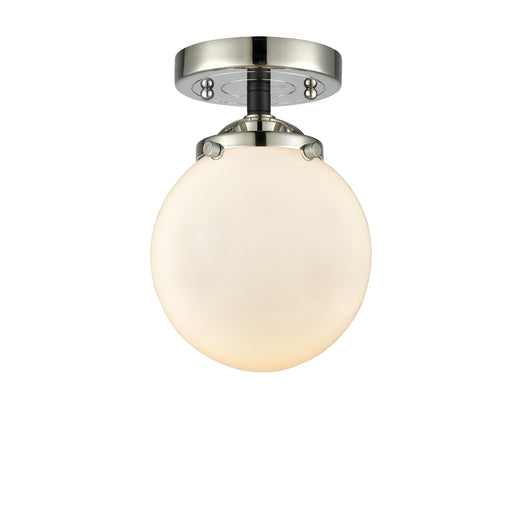 Innovations - 284-1C-BPN-G201-6 - One Light Semi-Flush Mount - Nouveau - Black Polished Nickel