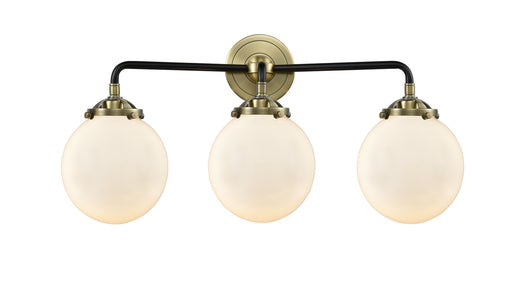 Innovations - 284-3W-BAB-G201-6 - Three Light Bath Vanity - Nouveau - Black Antique Brass